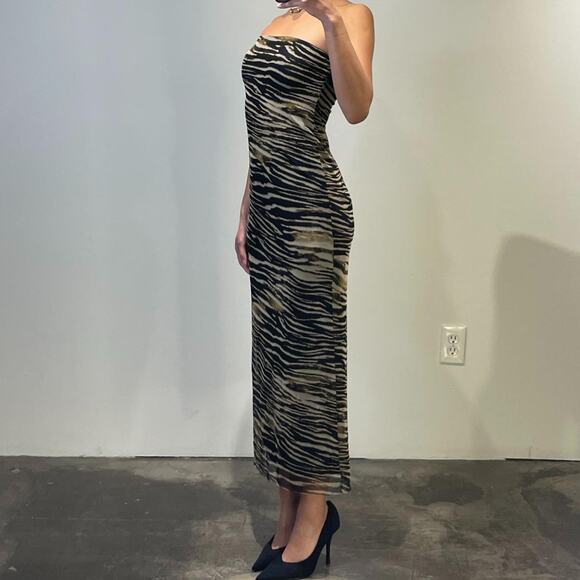 Animal Print Midi Dress - Picture 2 of 4